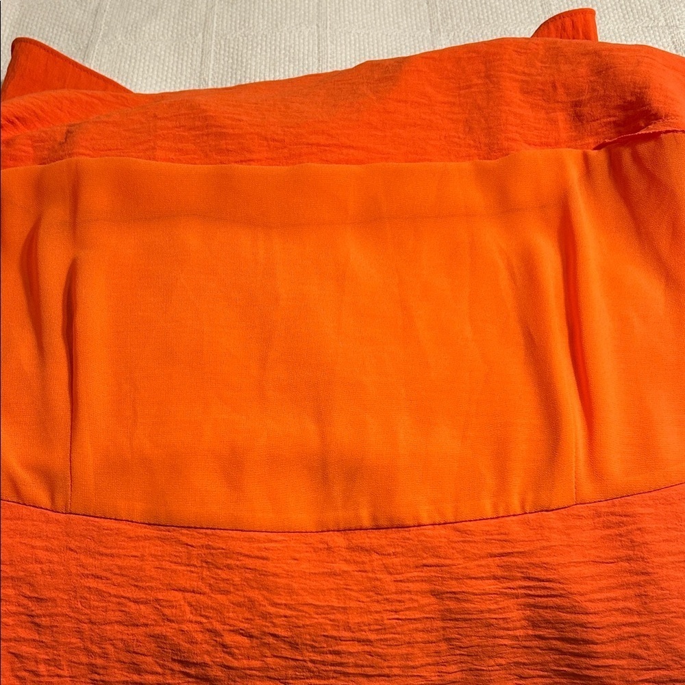Cato Sleeveless Orange Layered Top - Picture 8 of 10